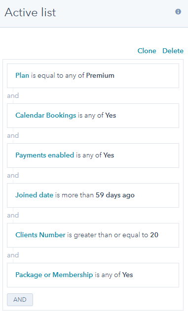 Active List - PTminder